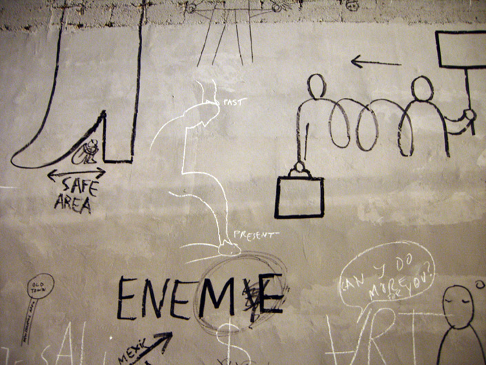 Dan Perjovschi - The Grey Drawing